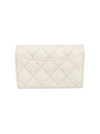 Chanel White Caviar Cardholder