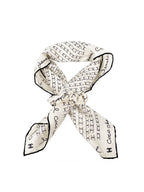 Chanel White & Black Scrunchie & Headscarf