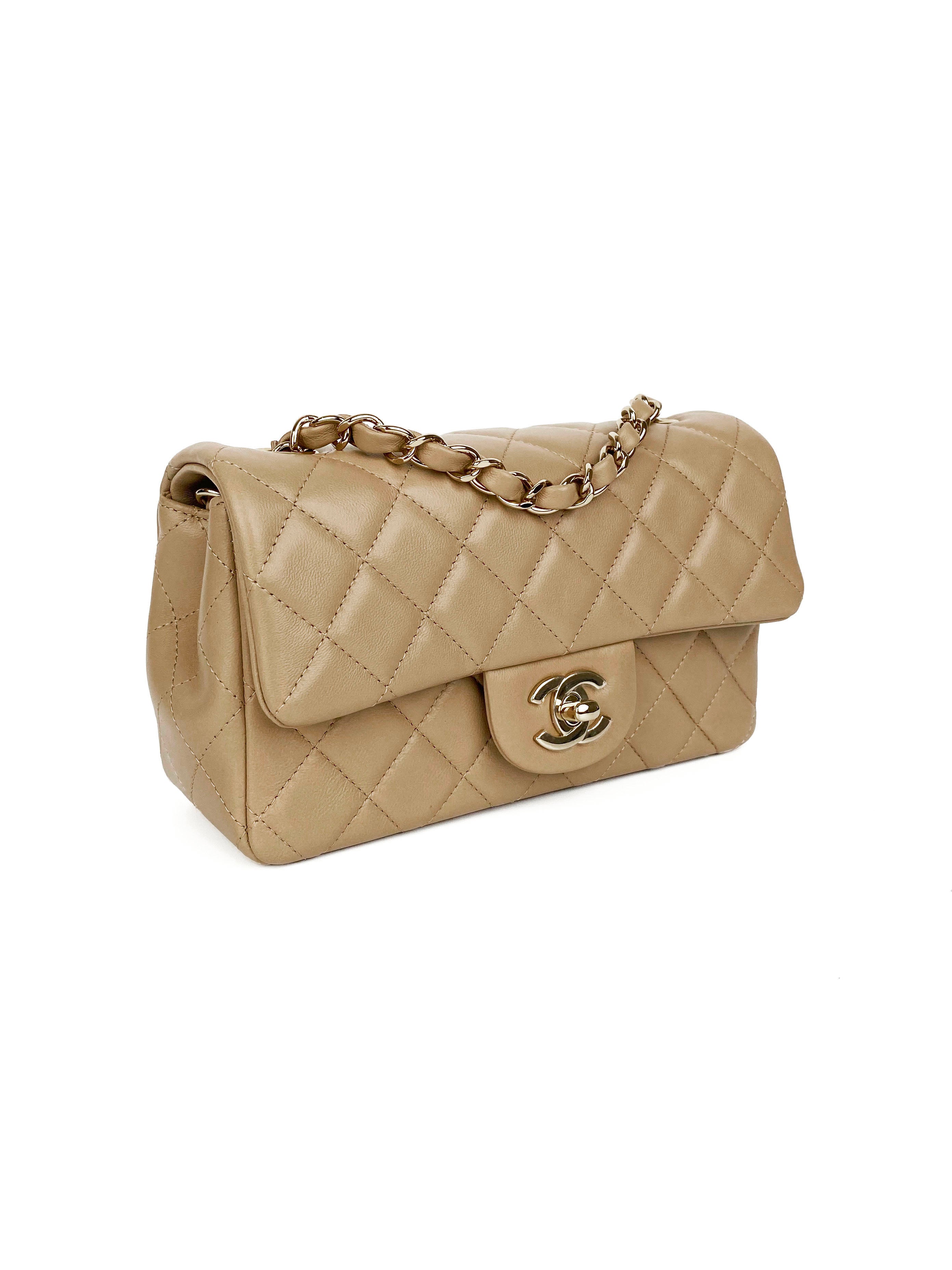 Chanel Light Brown Mini Flap Bag