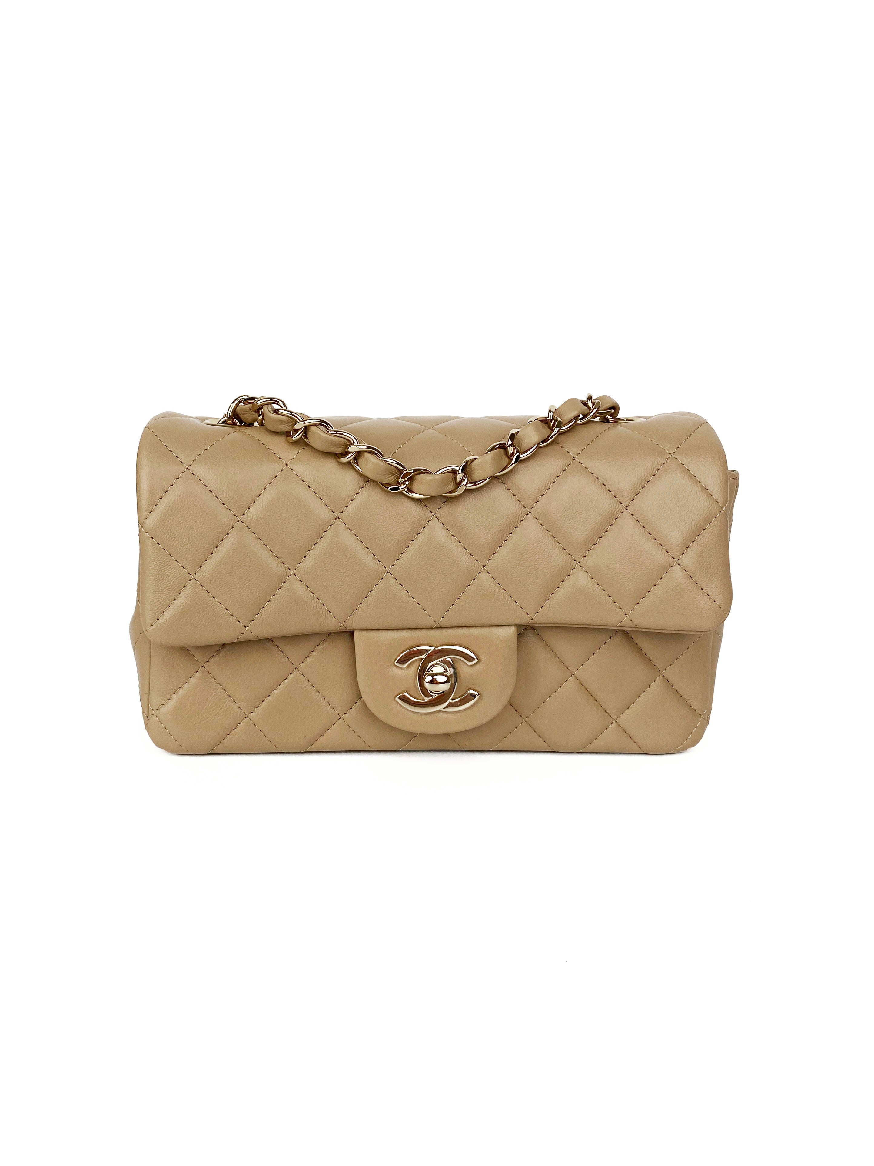 Chanel Light Brown Mini Flap Bag