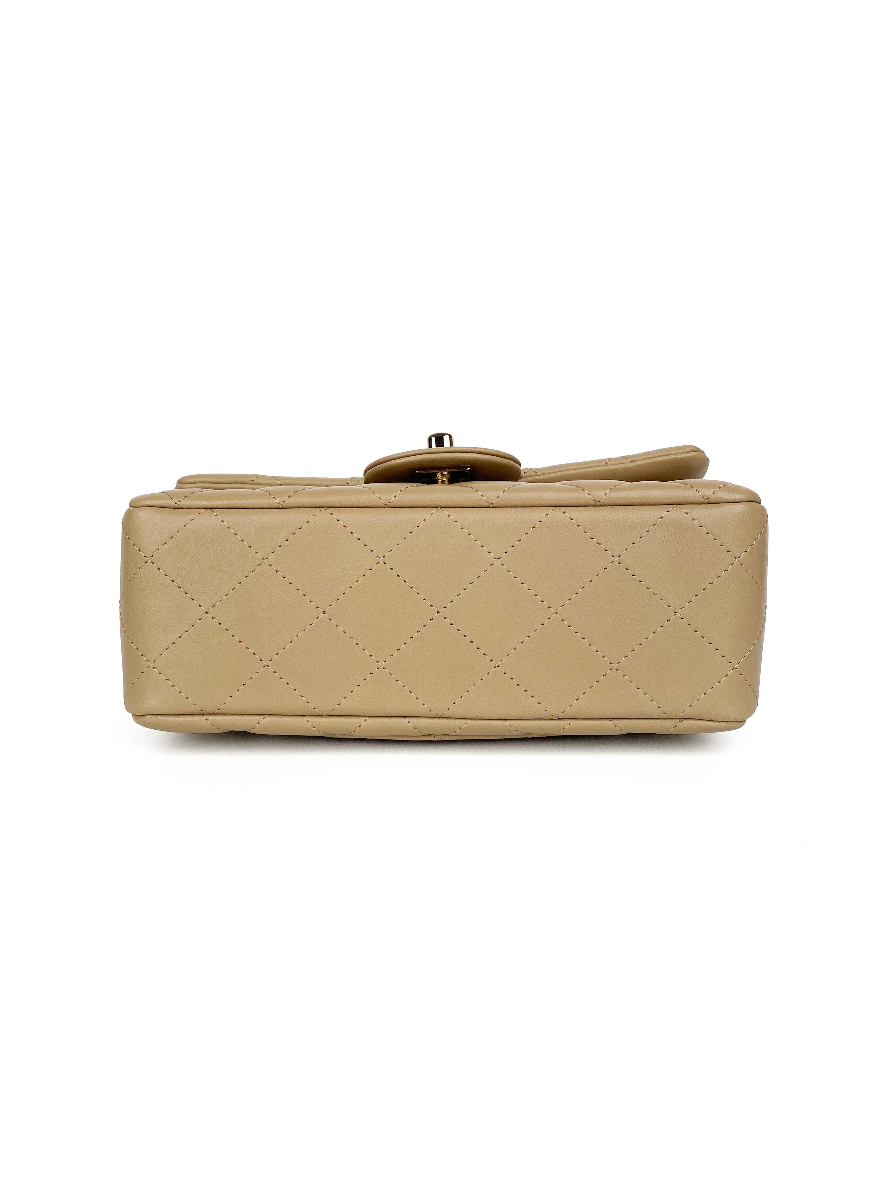 Chanel Light Brown Mini Flap Bag