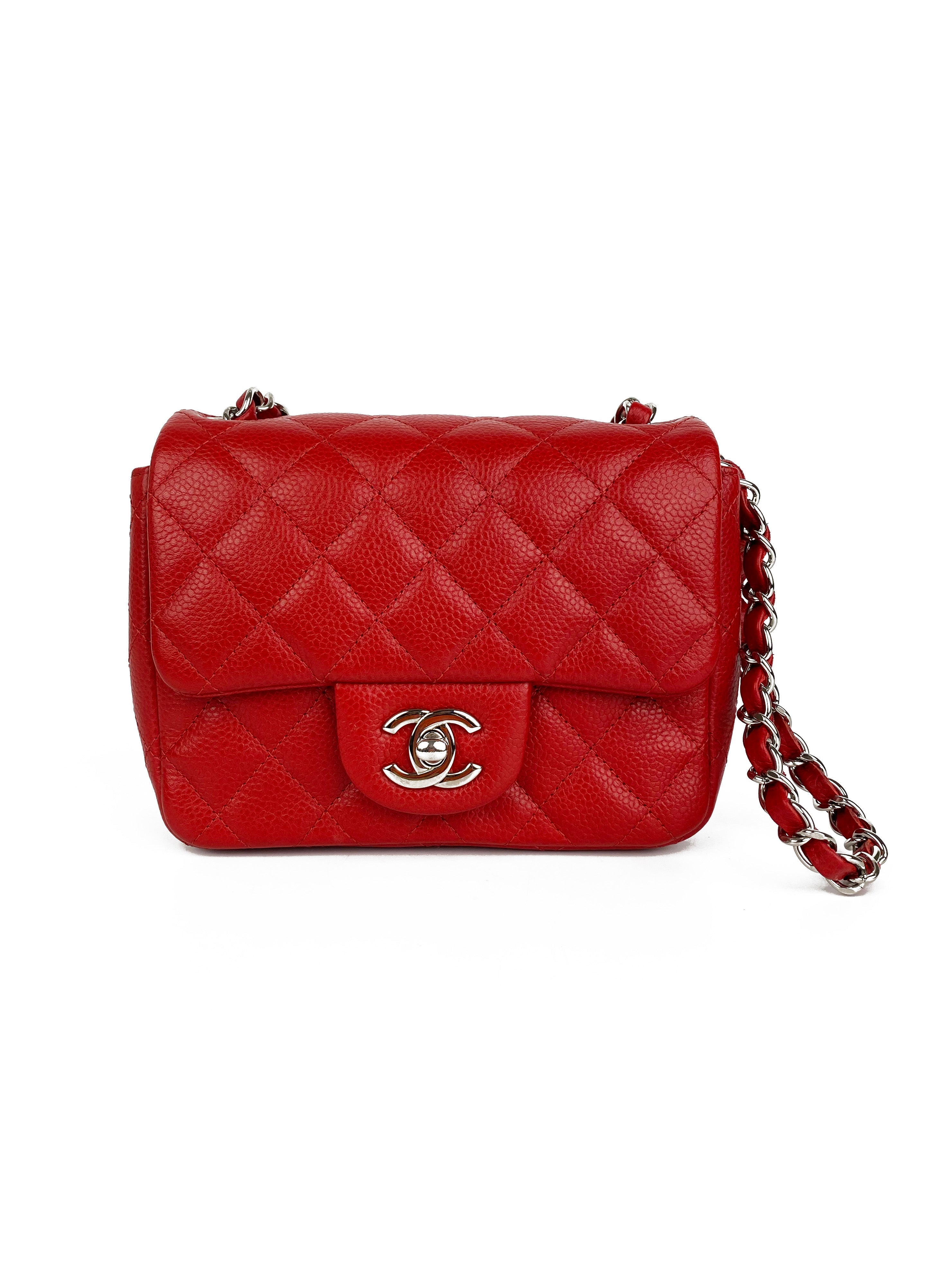 Chanel Mini Red Square Flap Bag – Votre Luxe