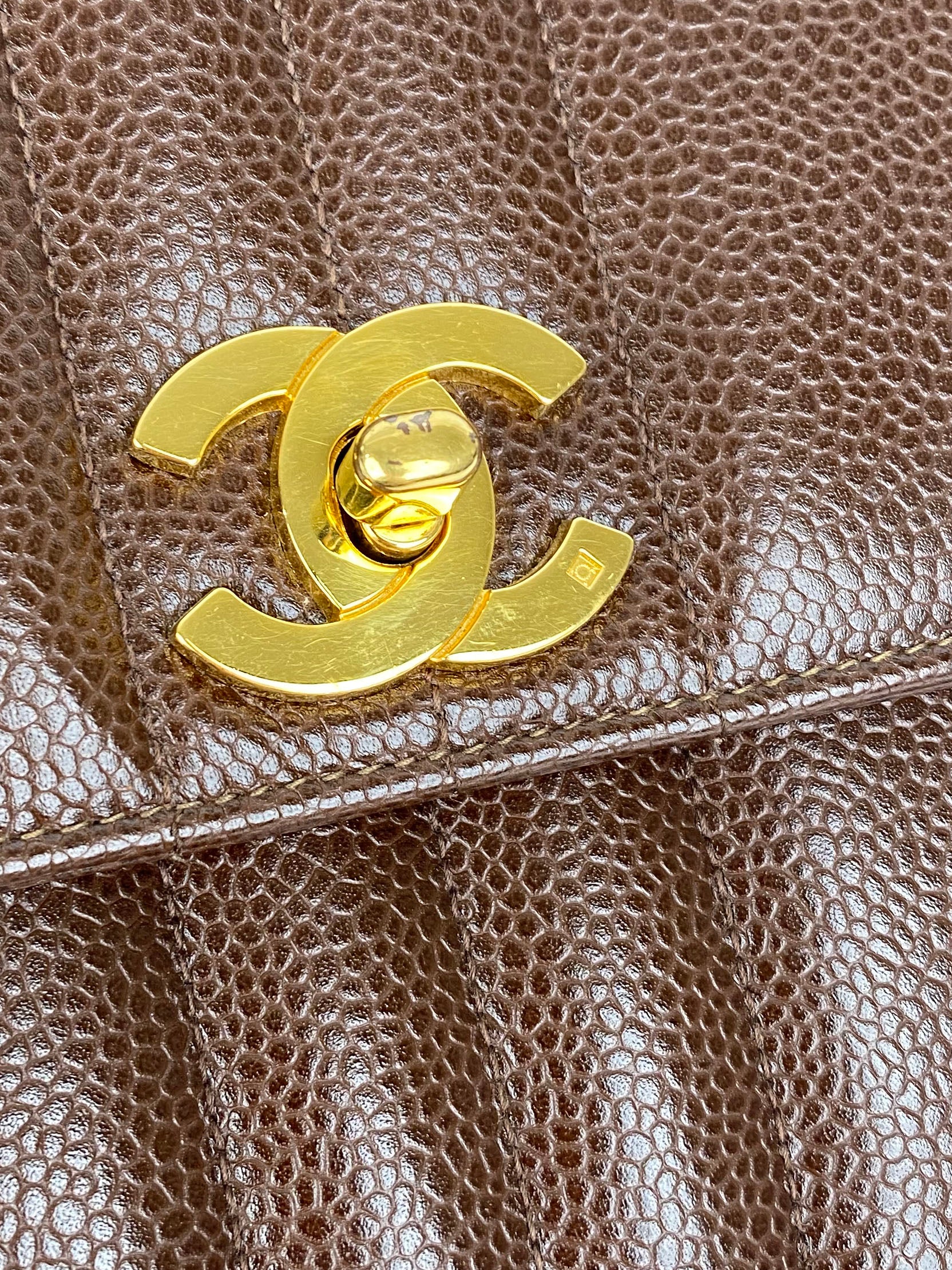 Chanel Brown Small Vintage Flap Bag