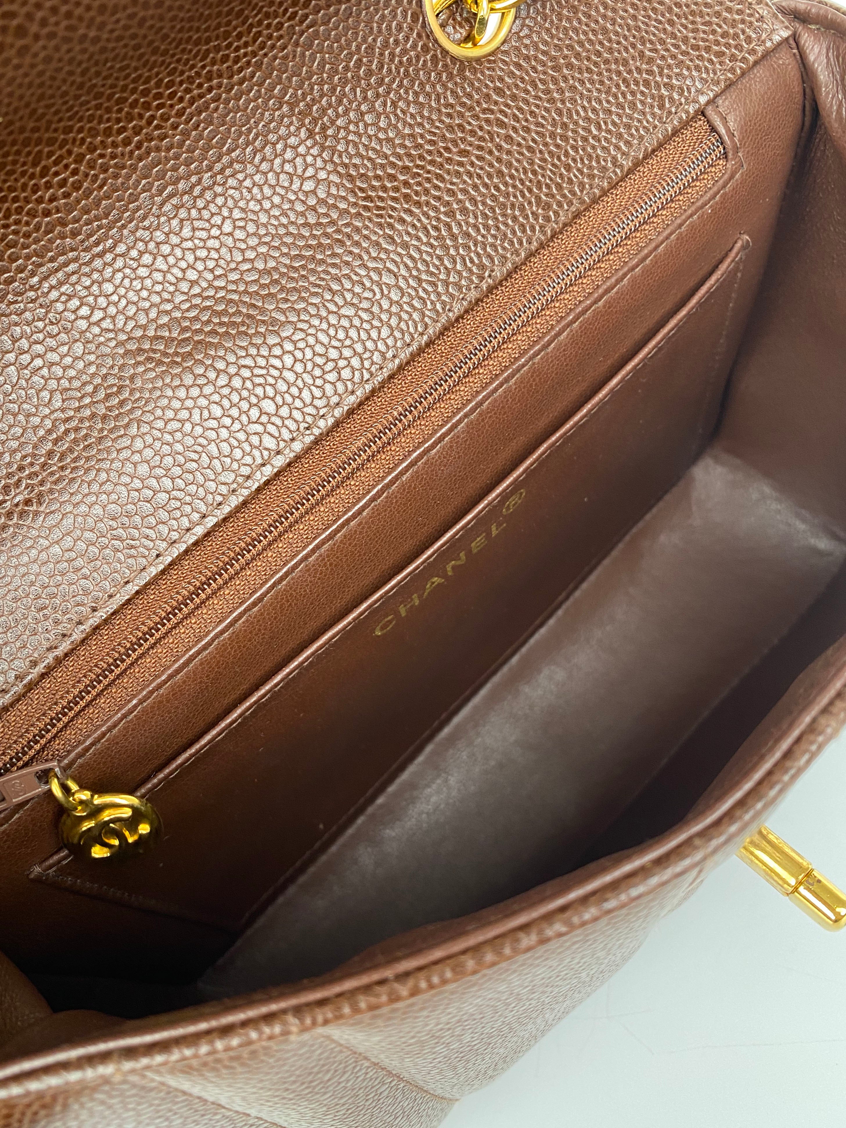 Chanel Brown Small Vintage Flap Bag