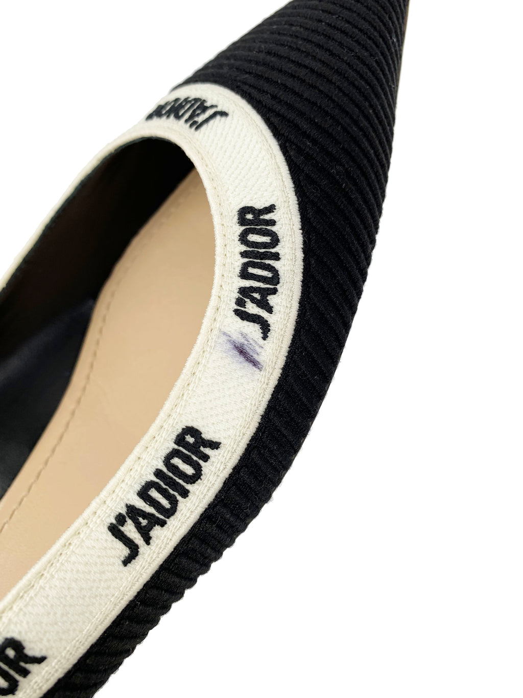 Dior Black J'adior Ballet Flats 40