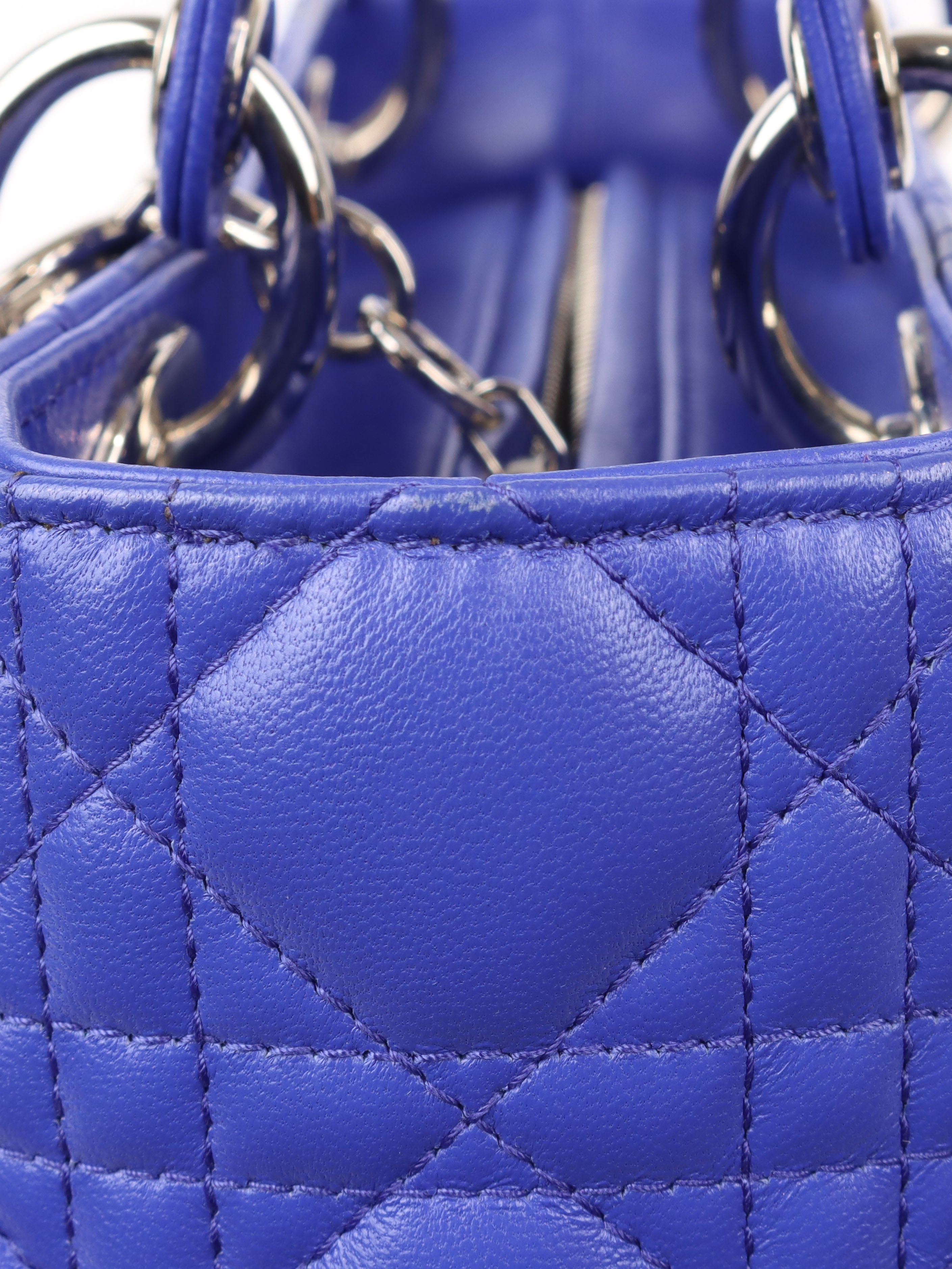 Dior Blue Medium Lady Dior Bag