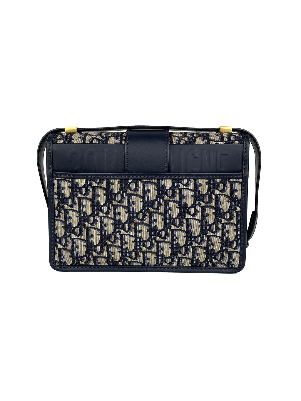 Dior Blue Oblique Jacquard 30 Montaigne Bag