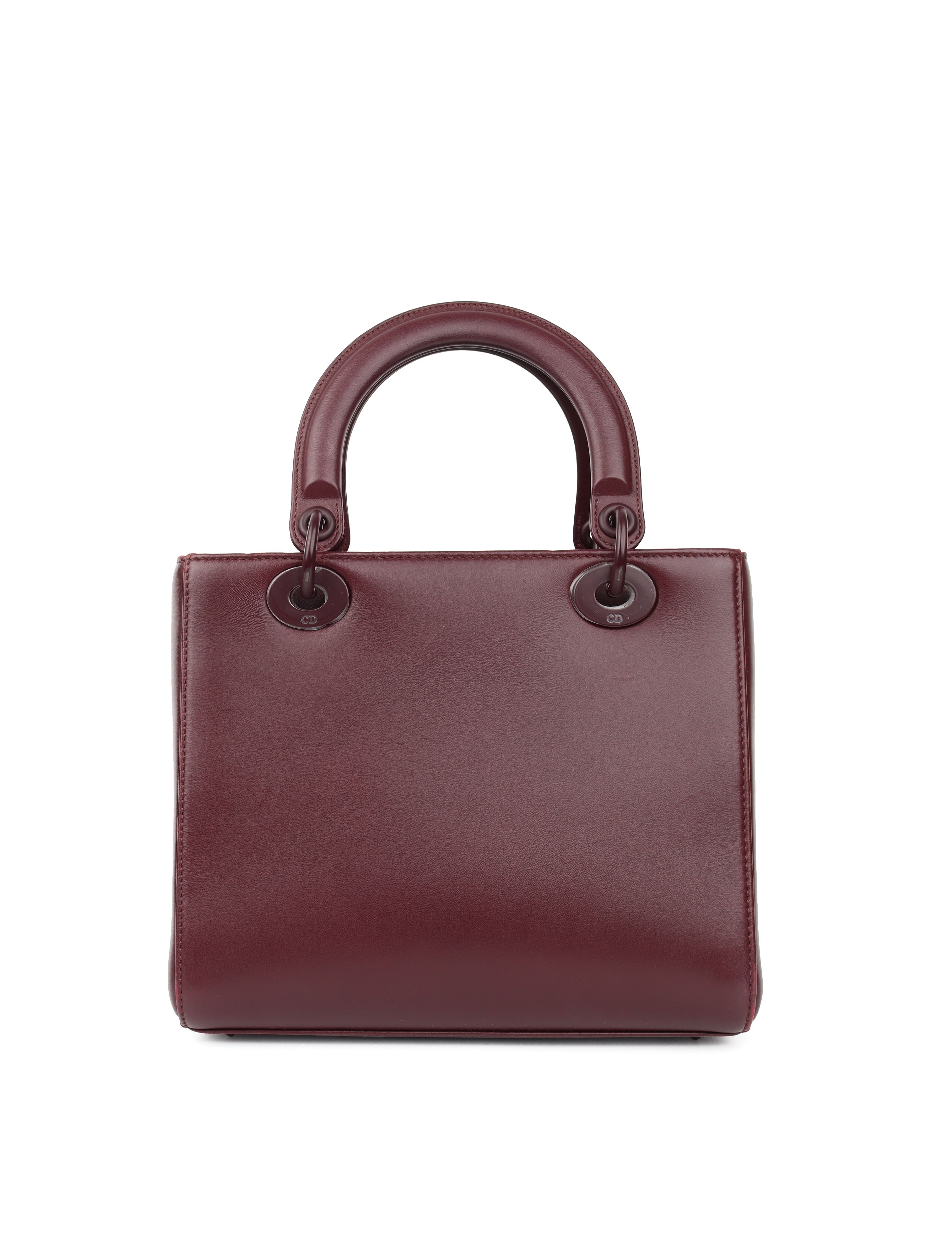 Lady dior burgundy bag hot sale