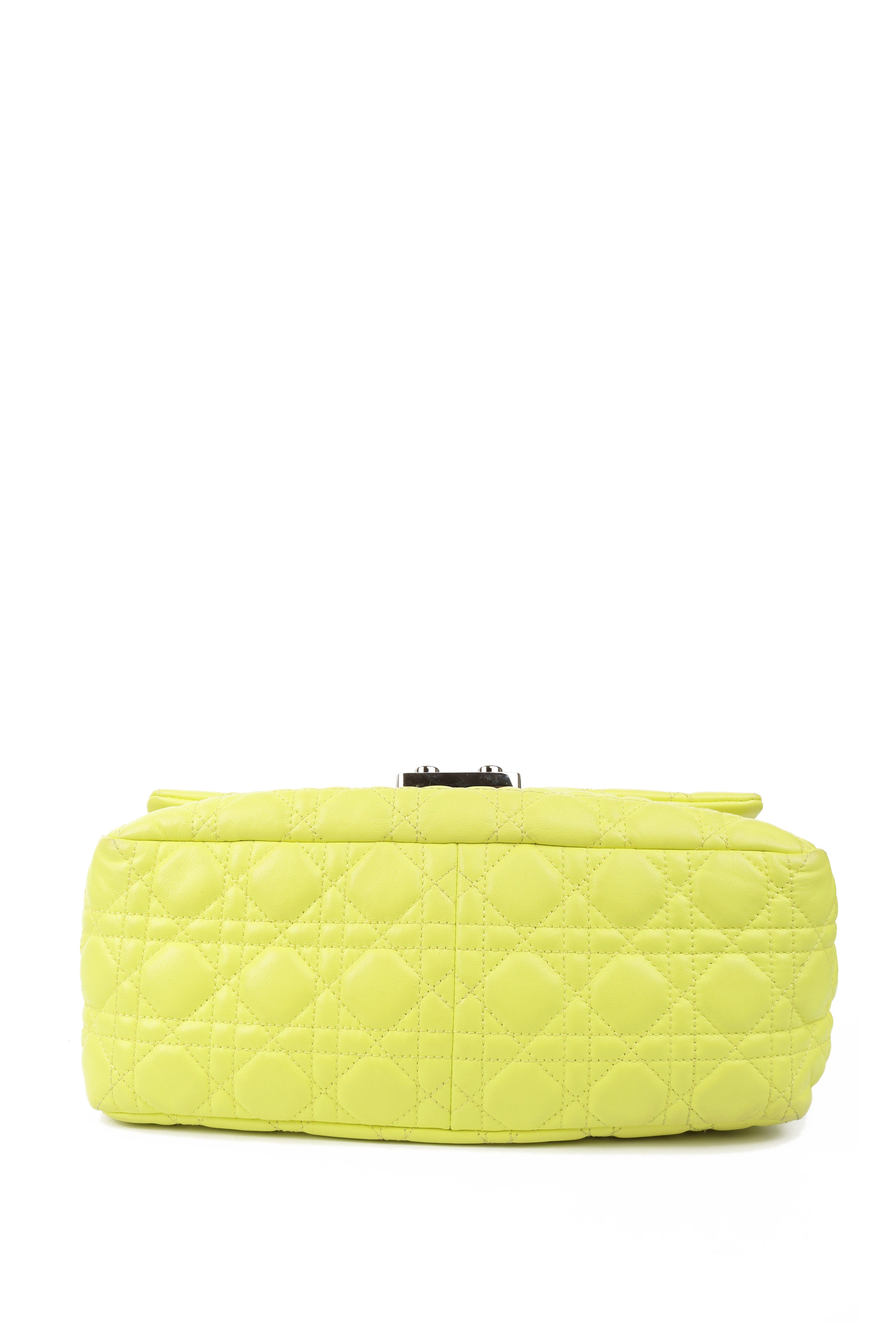 Dior Neon Yellow Miss Dior Flap Bag
