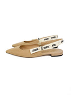 Dior Nude J'aDior Slingback Flats 37.5