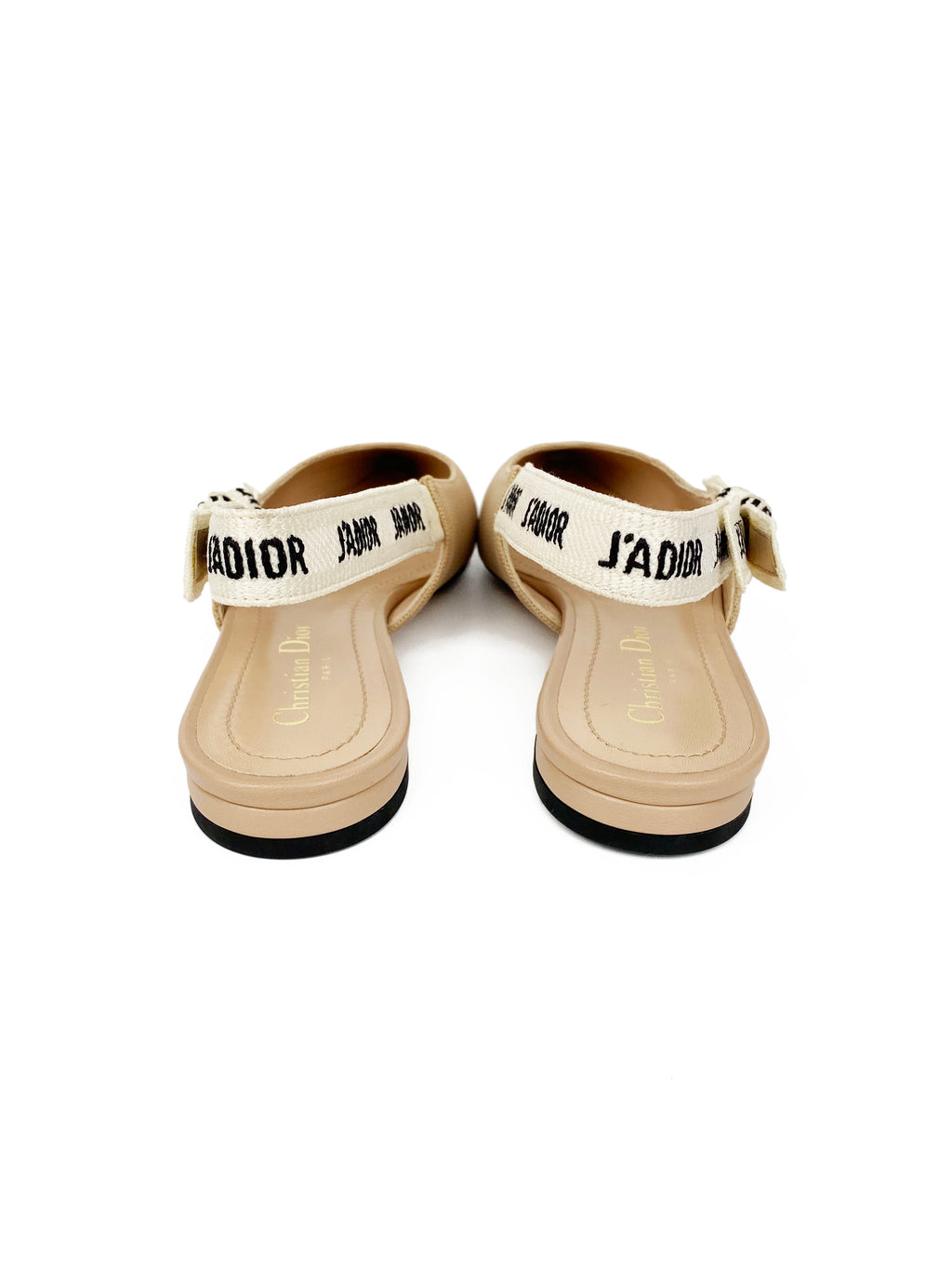 Dior Nude J'aDior Slingback Flats 37.5