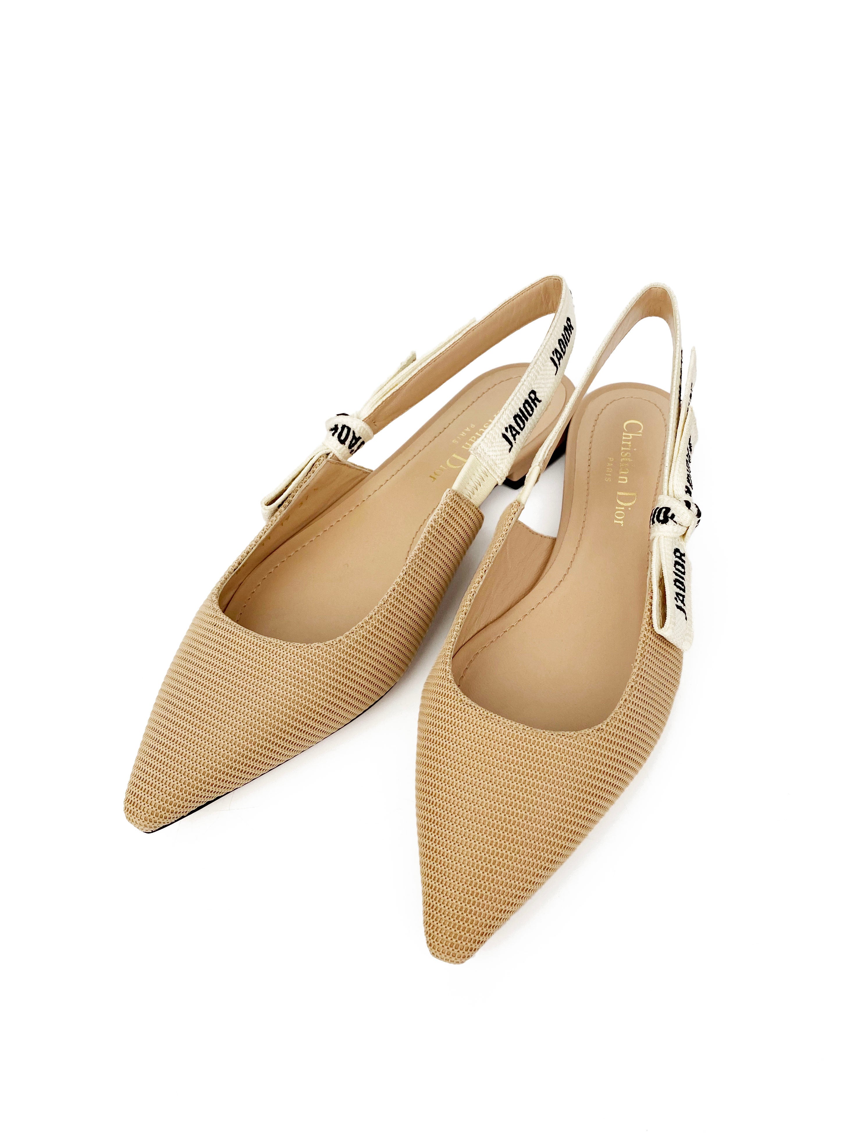 Dior flats hot sale nude