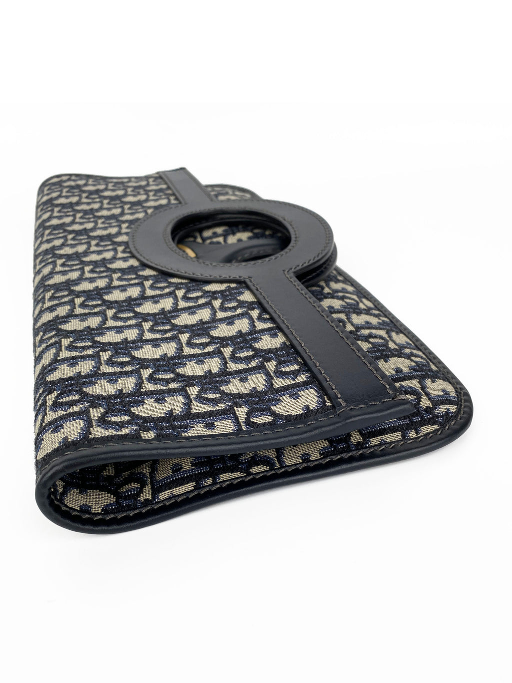 Dior Oblique Monogram Foldover Clutch