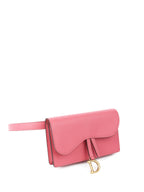 Dior Pink Saddle Pouch Belt Bag