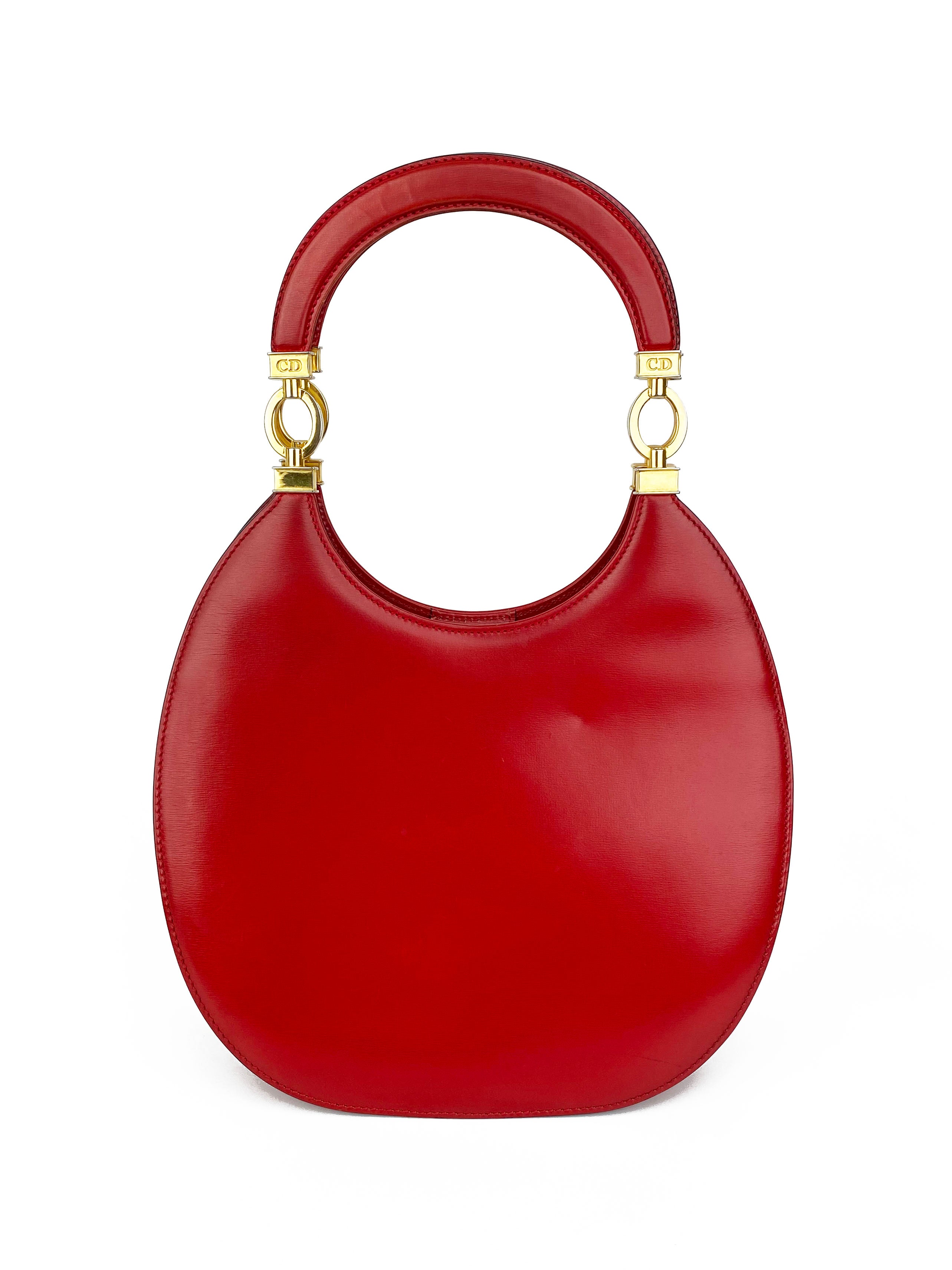 Dior Red Vintage Shoulder Bag