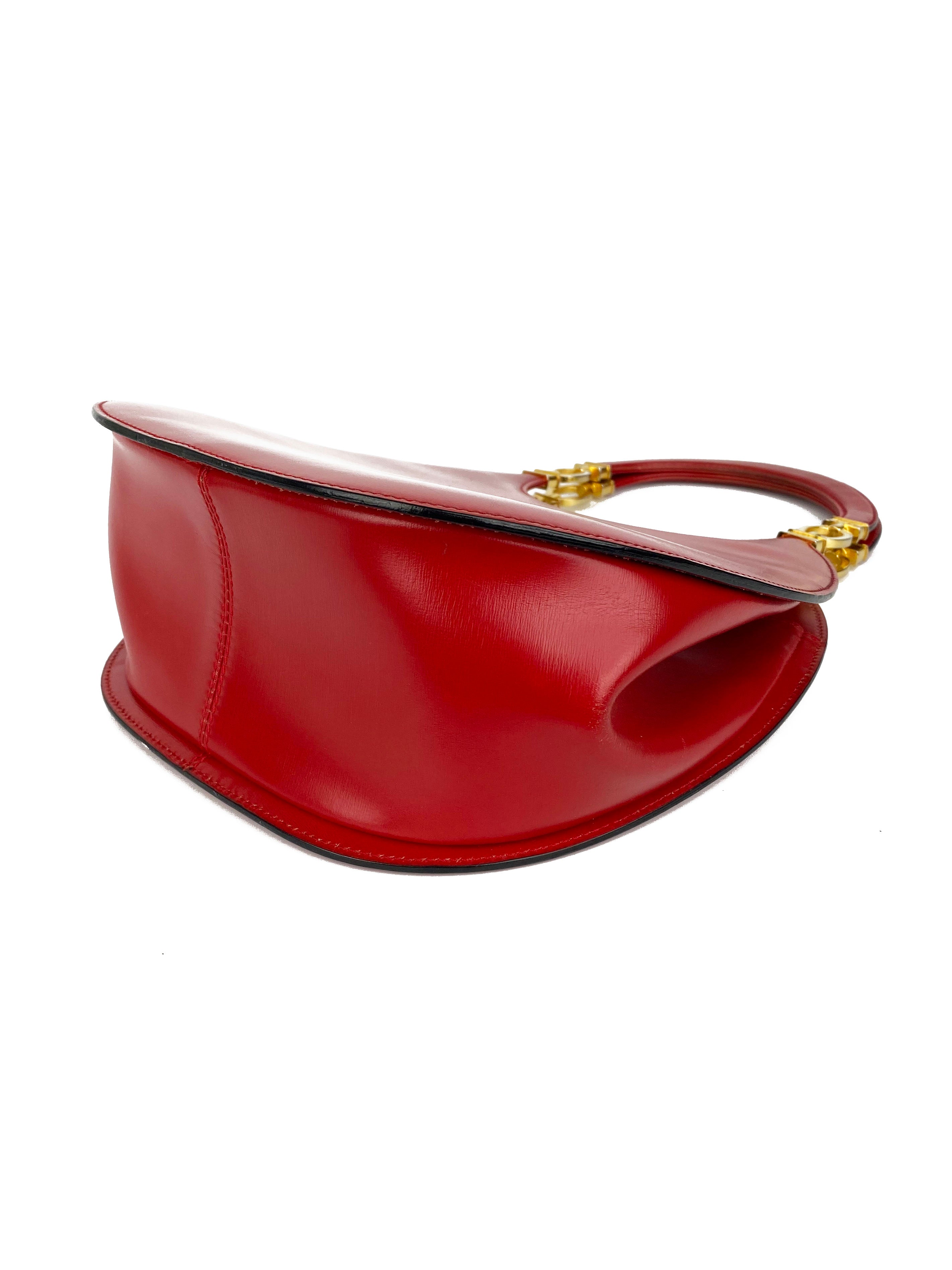 Dior Red Vintage Shoulder Bag