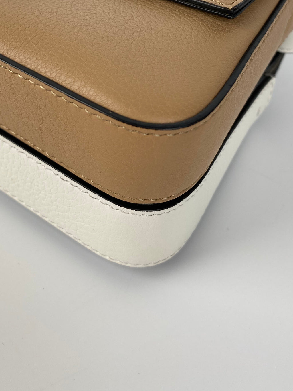 Fendi Black & Nude Micro Double Baguette Bag