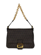 Fendi Brown Monogram Shoulder Bag