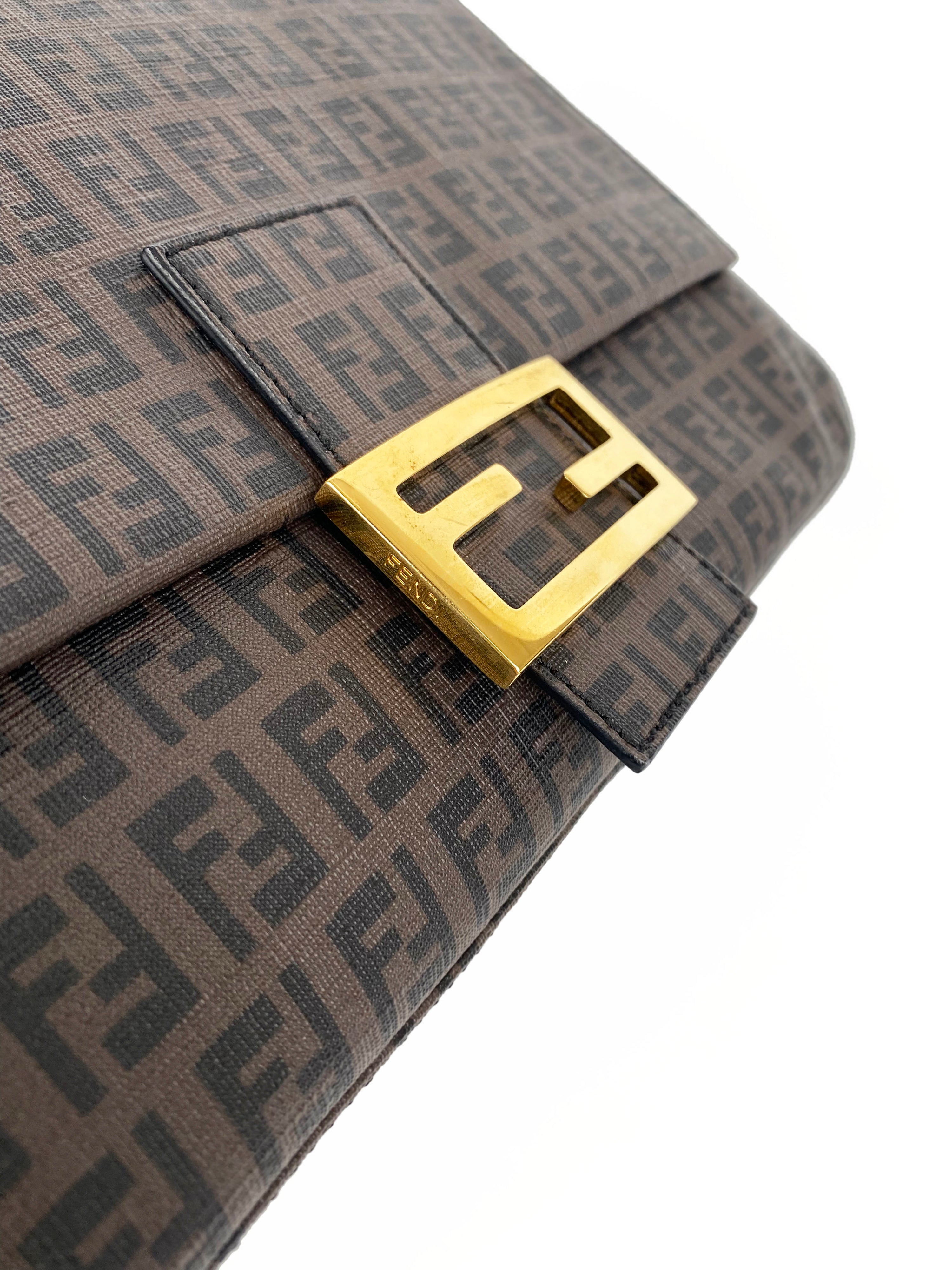 Fendi Brown Monogram Shoulder Bag
