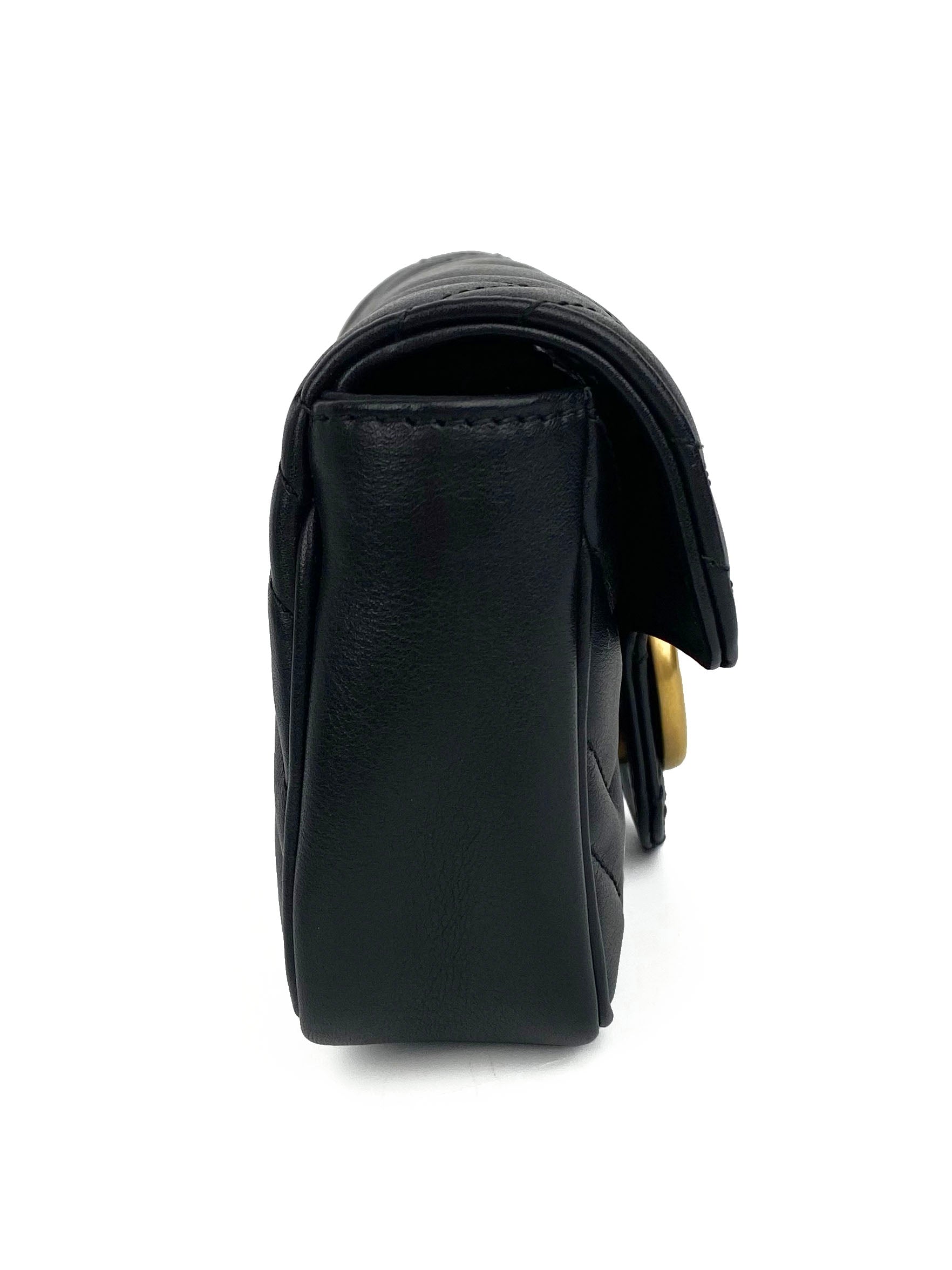Gucci Black Super Mini Marmont Bag