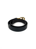 Gucci Black & Brown Reversible Thin Belt 85