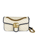 Gucci GG Marmont Torchon White & Blue Shoulder Bag