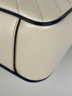 Gucci GG Marmont Torchon White & Blue Shoulder Bag
