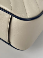 Gucci GG Marmont Torchon White & Blue Shoulder Bag