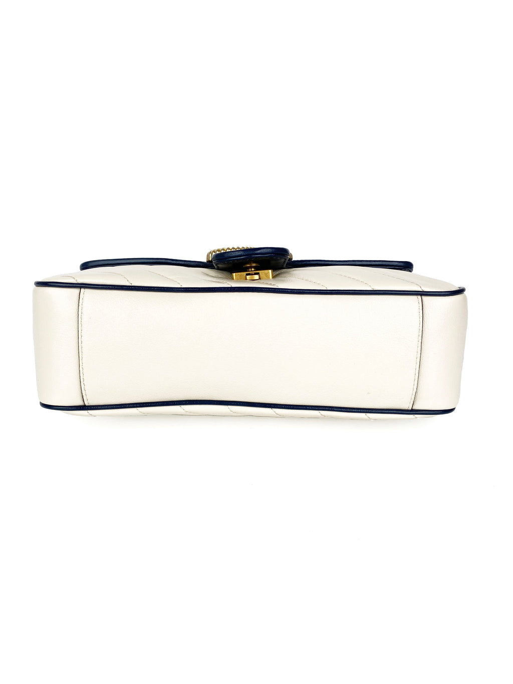Gucci GG Marmont Torchon White & Blue Shoulder Bag