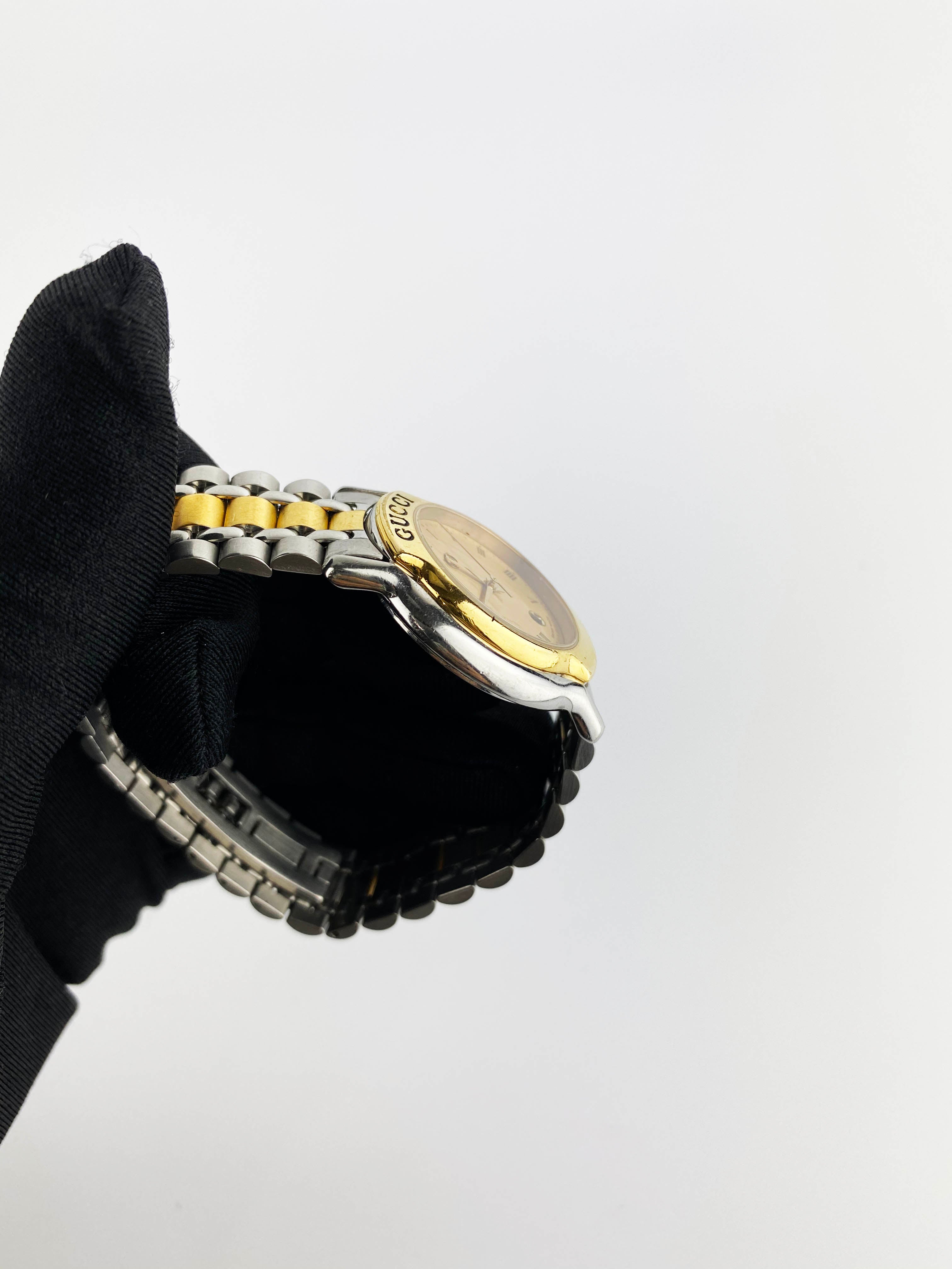 Gucci Gold Silver Vintage Timeless Watch Votre Luxe
