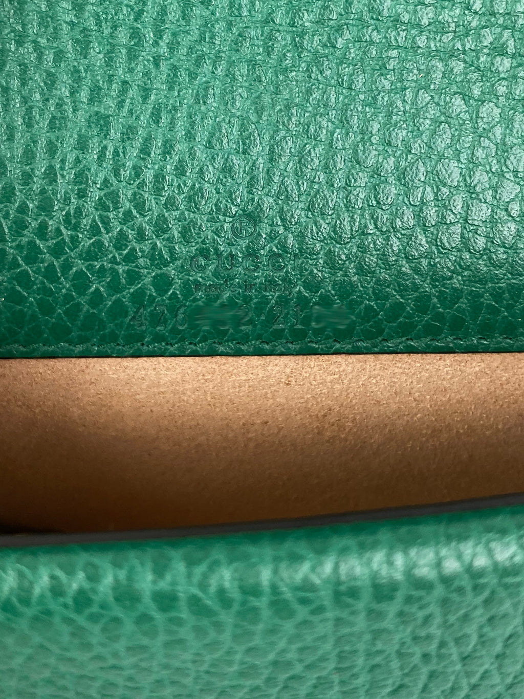 Gucci Green Super Mini Dionysus Bag