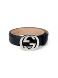 Gucci Men's Black Signature Belt 90
