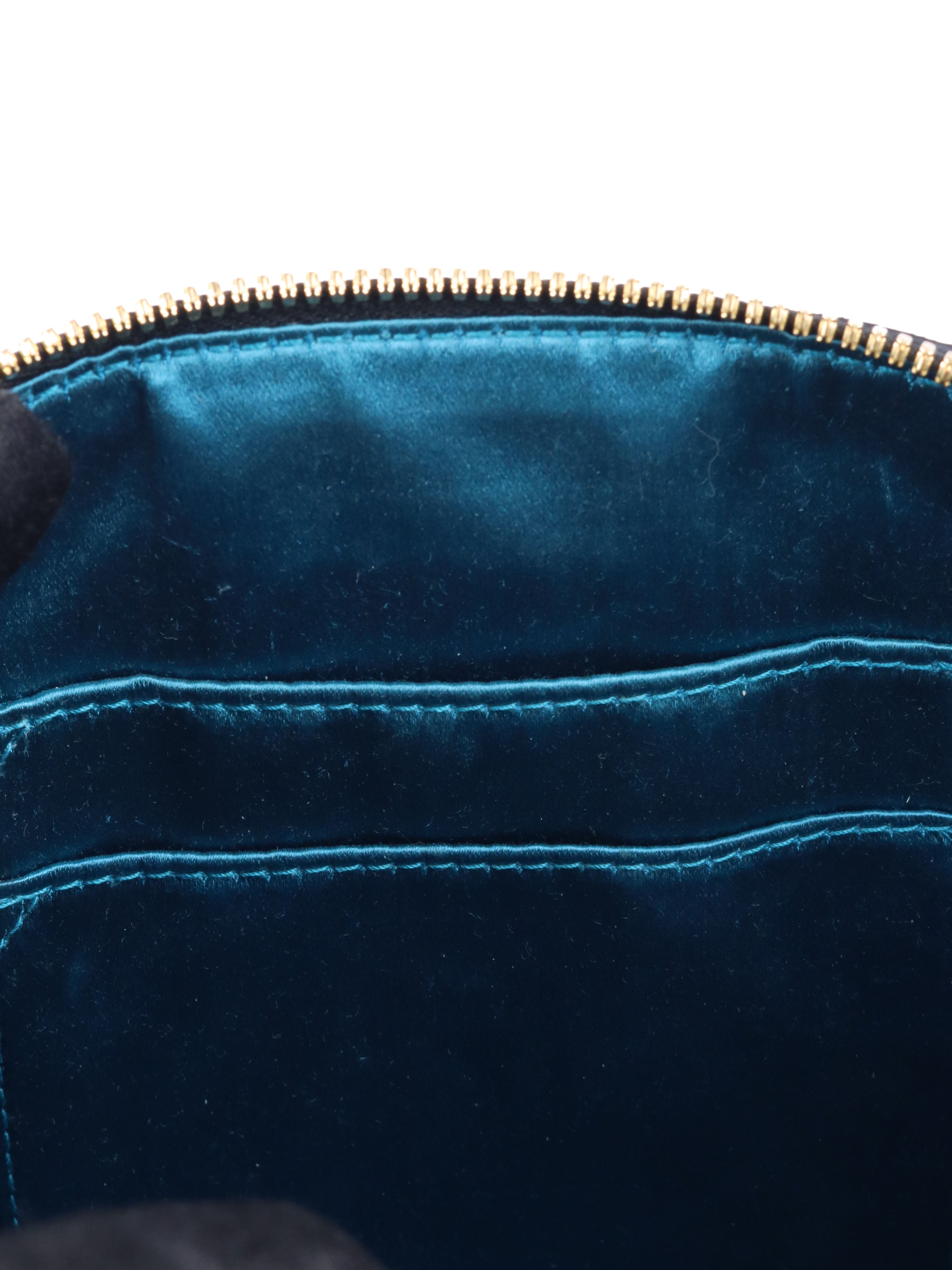 Gucci Navy Suede Ophidia Shoulder Bag