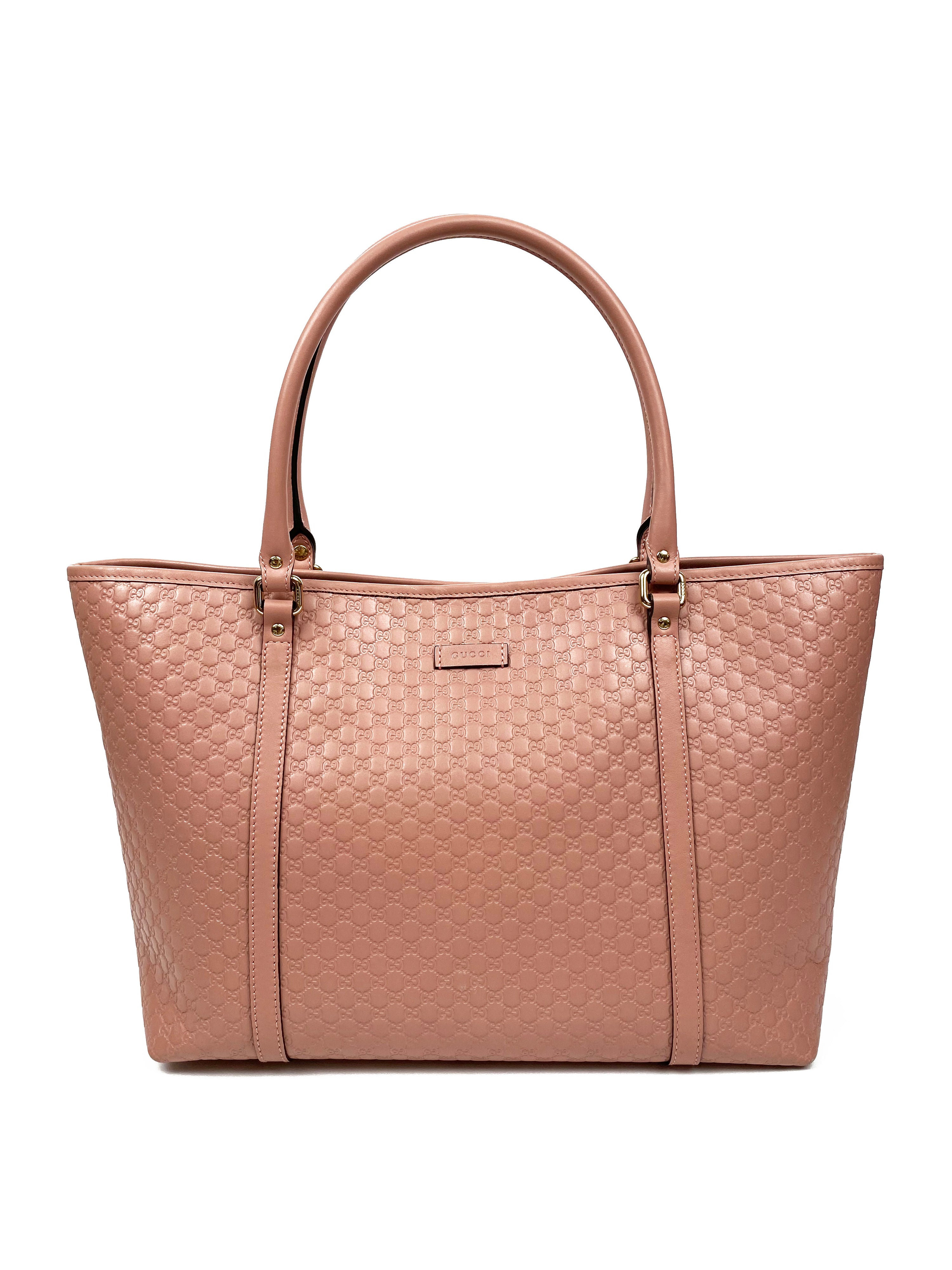 Gucci Pink GG Guccissima Tote Bag