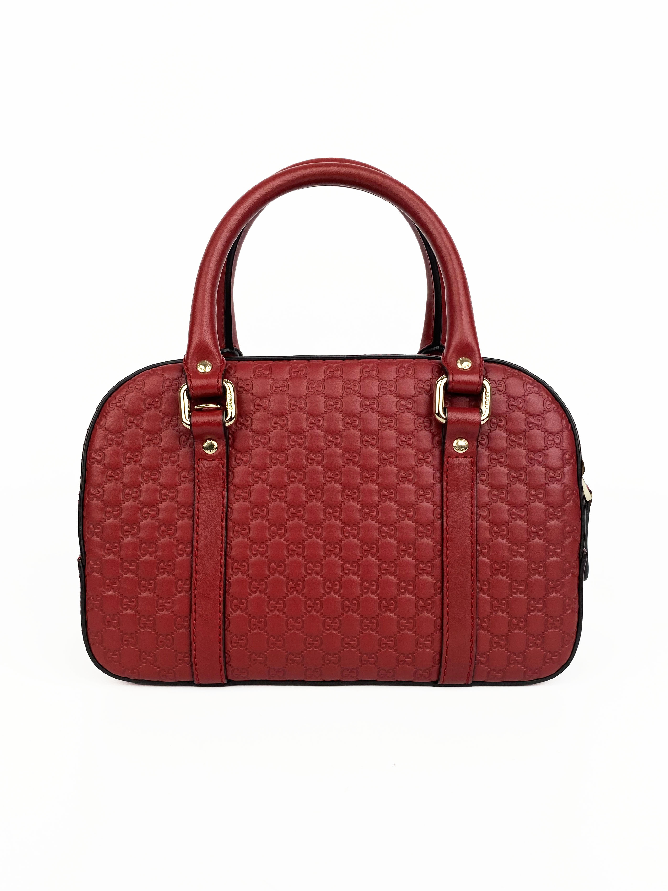 Gucci Red Small Guccissima Shoulder Bag