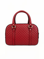 Gucci Red Small Guccissima Shoulder Bag