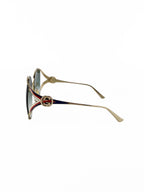 Gucci Round Metal Frame Sunglasses