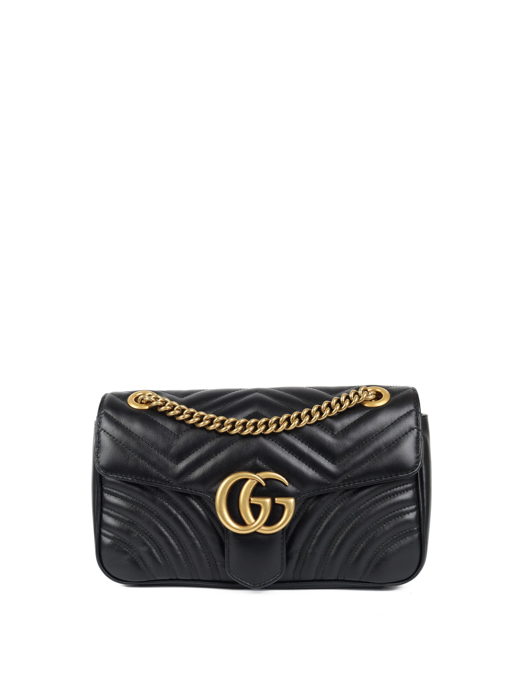 Gucci Small Black GG Marmont Bag