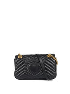Gucci Small Black GG Marmont Bag