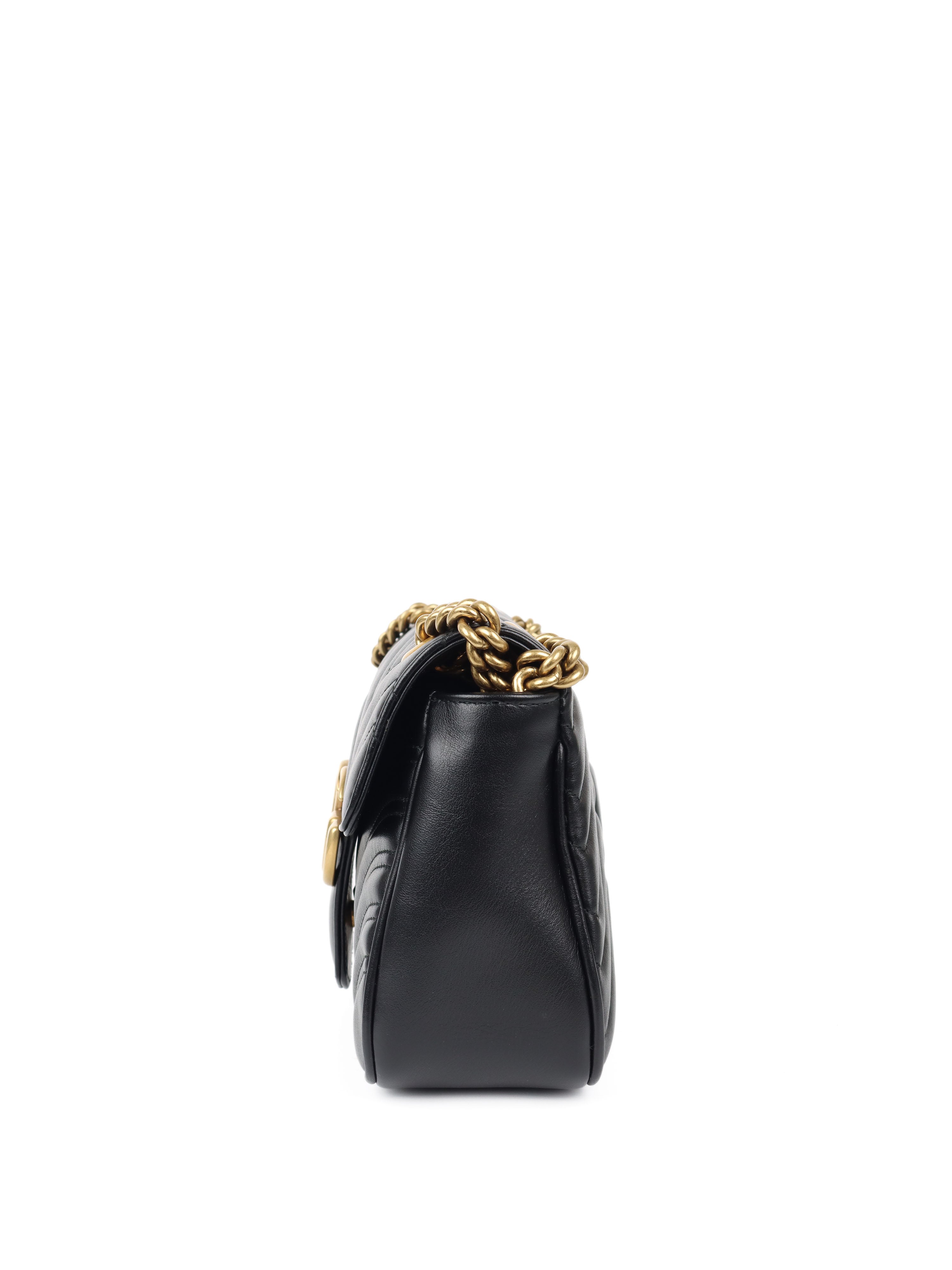 Gucci Small Black GG Marmont Bag