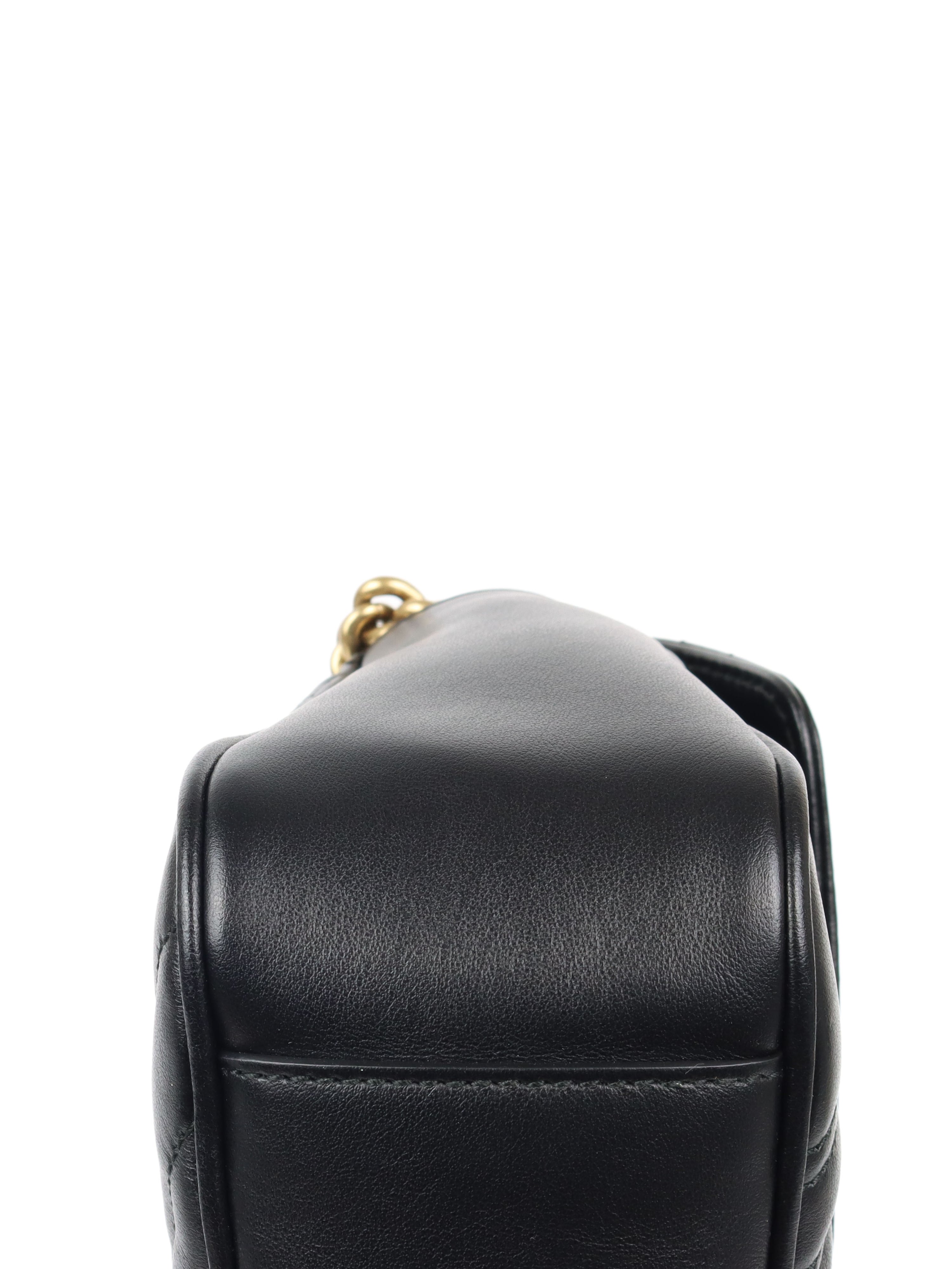 Gucci Small Black GG Marmont Bag