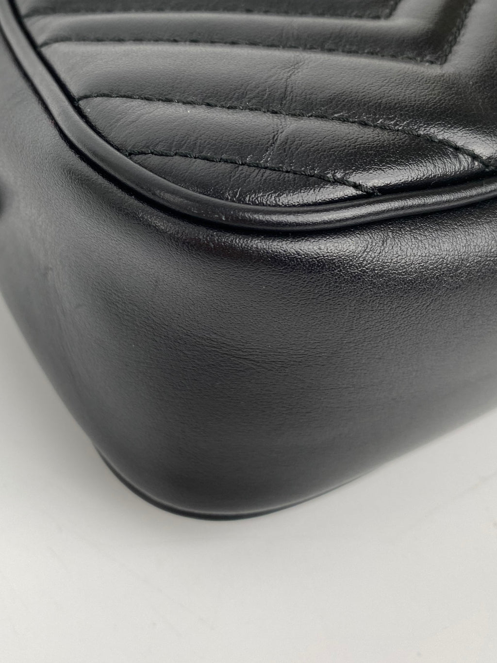 Gucci Small Black GG Marmont Shoulder Bag