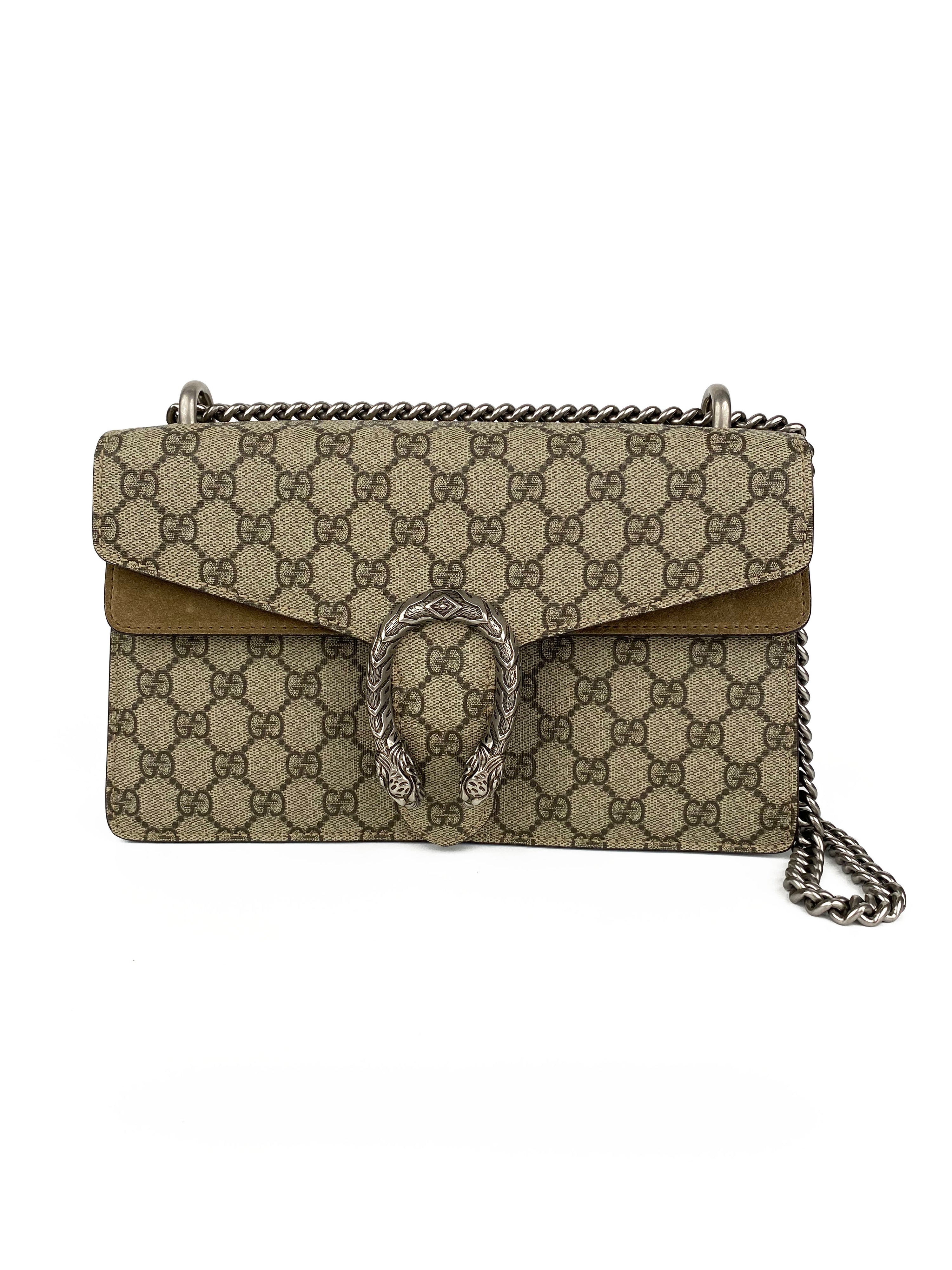 Gucci Small Dionysus Bag with Taupe Trim