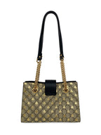 Gucci Small Monogram Bees Padlock Bag