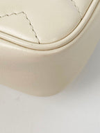 Gucci Super Mini White Marmont Bag