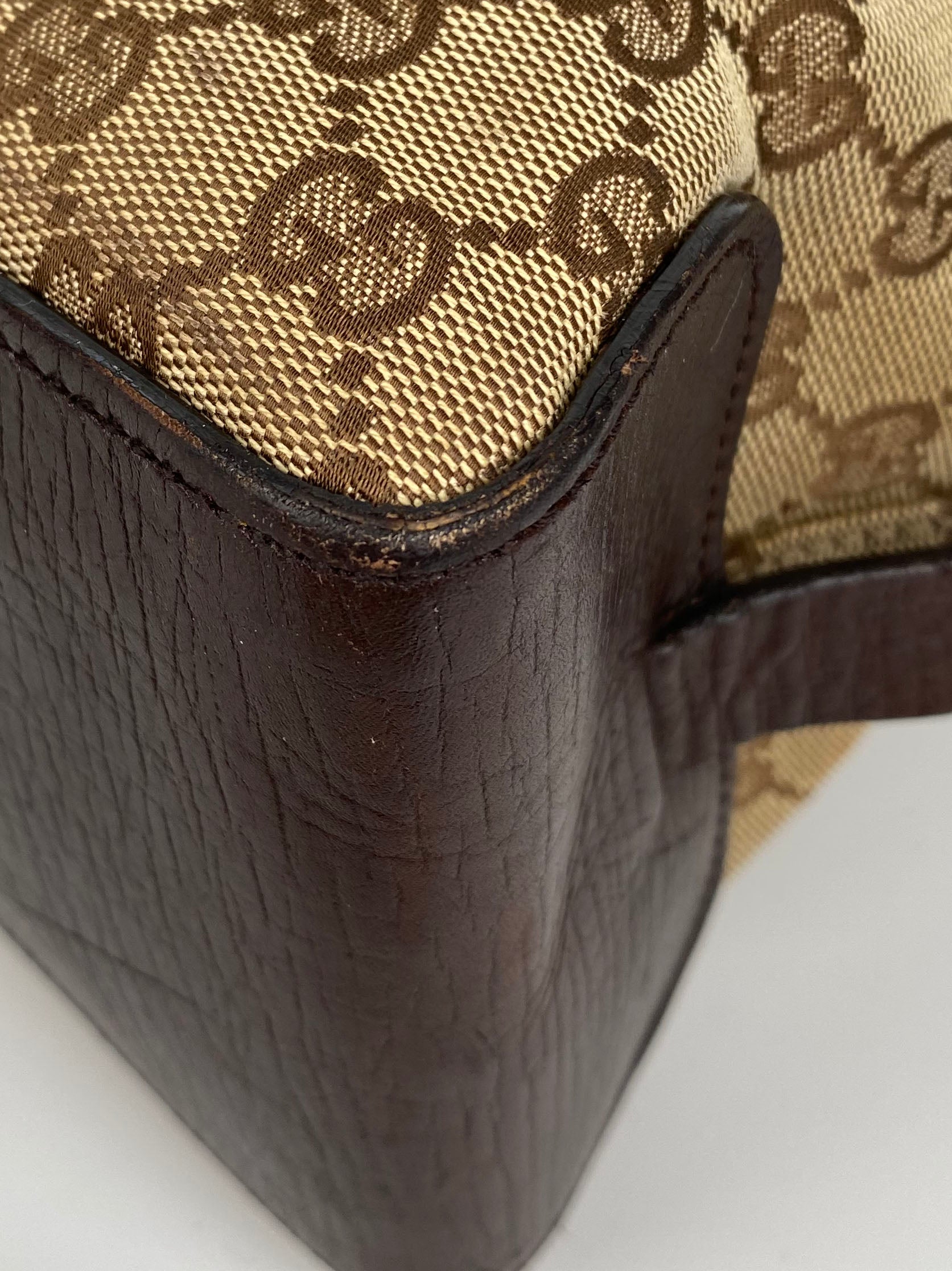 Gucci Vintage Belt Monogram Tote Bag