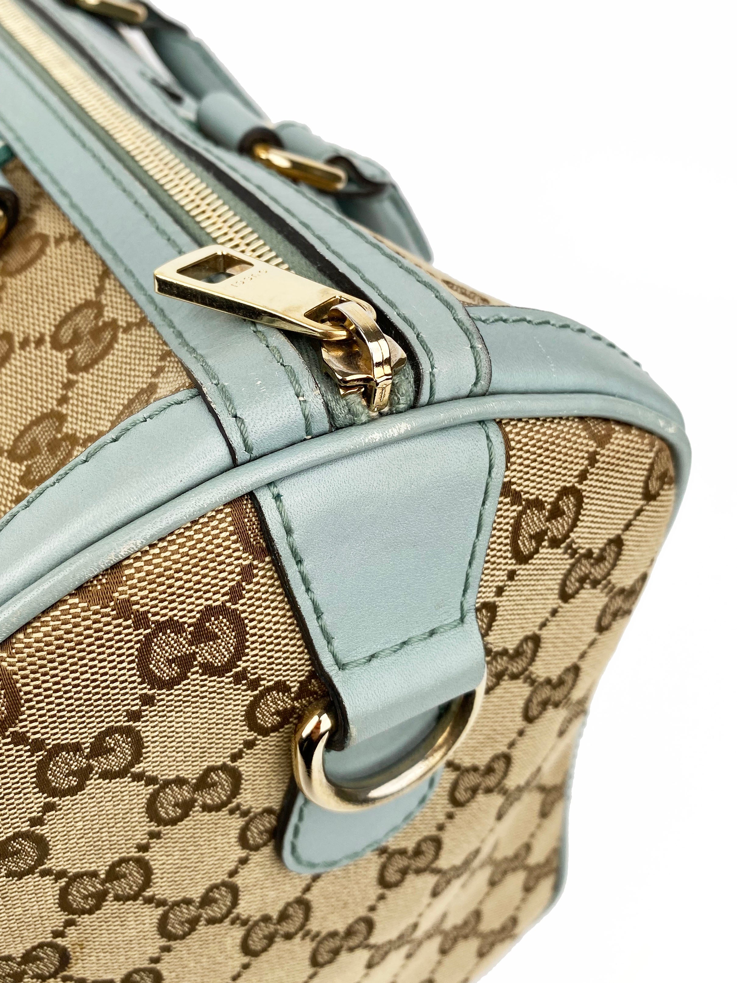 Gucci Vintage GG Monogram Medium Boston Bag