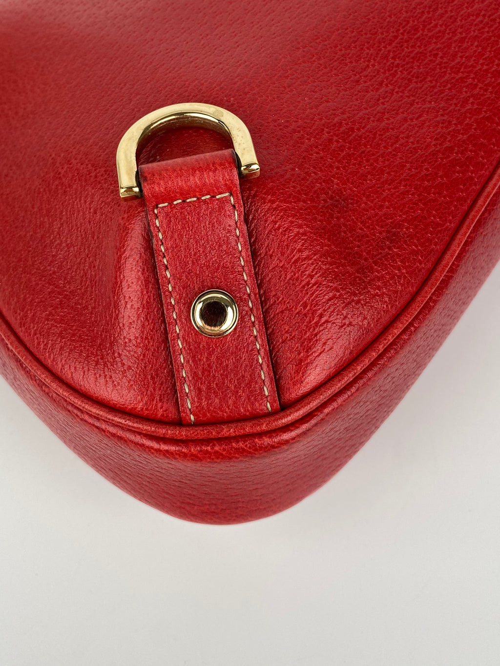 Gucci Vintage Red Hobo Bag