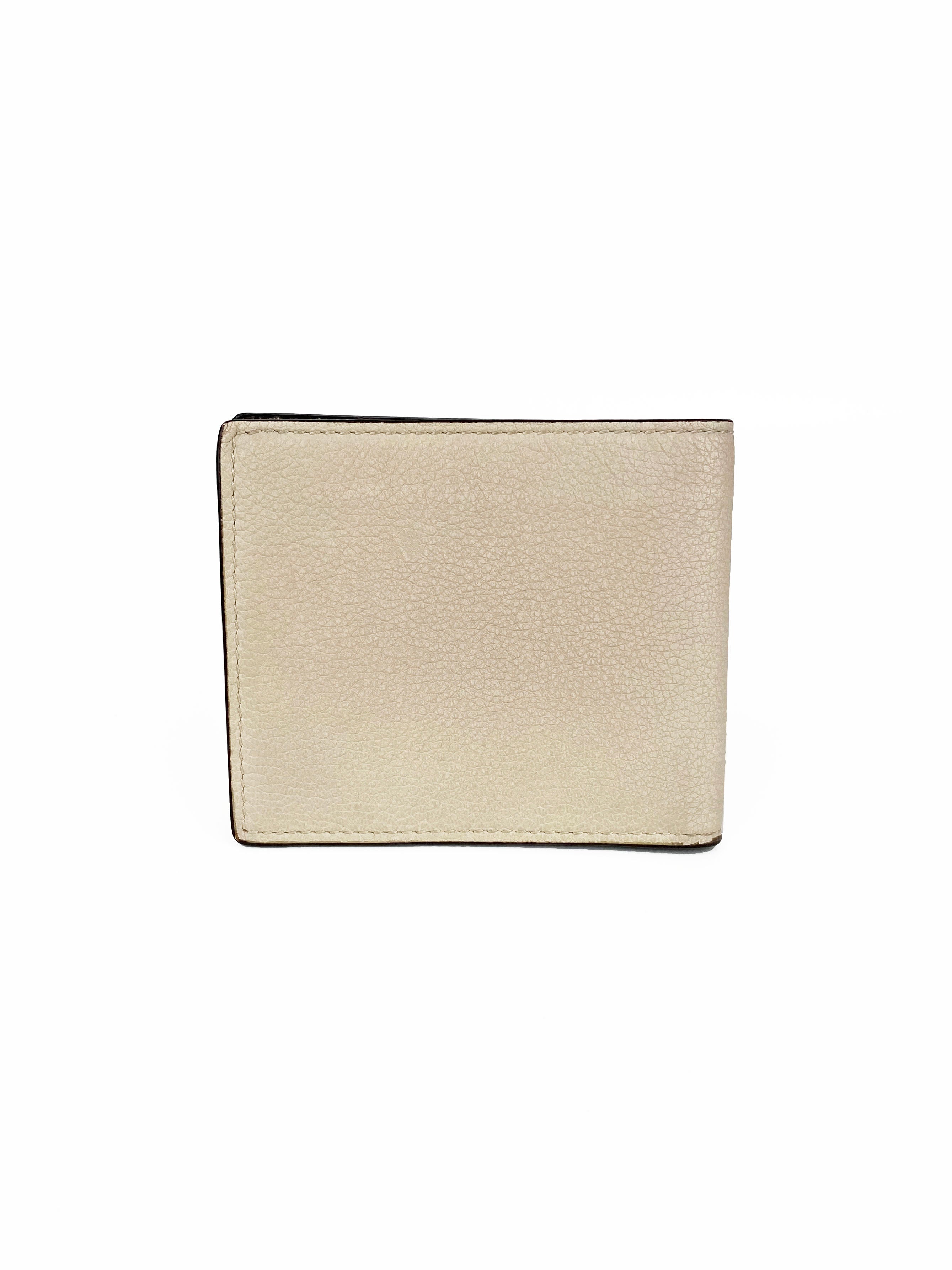 Gucci White Logo Bi-fold Wallet
