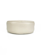 Gucci White Mini Round Marmont Shoulder Bag